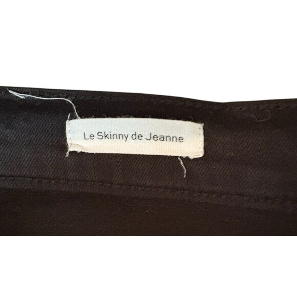 Frame Le Skinny De Jeanne Black Denim Jeans Women's Sz 32 Style COL403 Film Noir - Picture 3 of 9